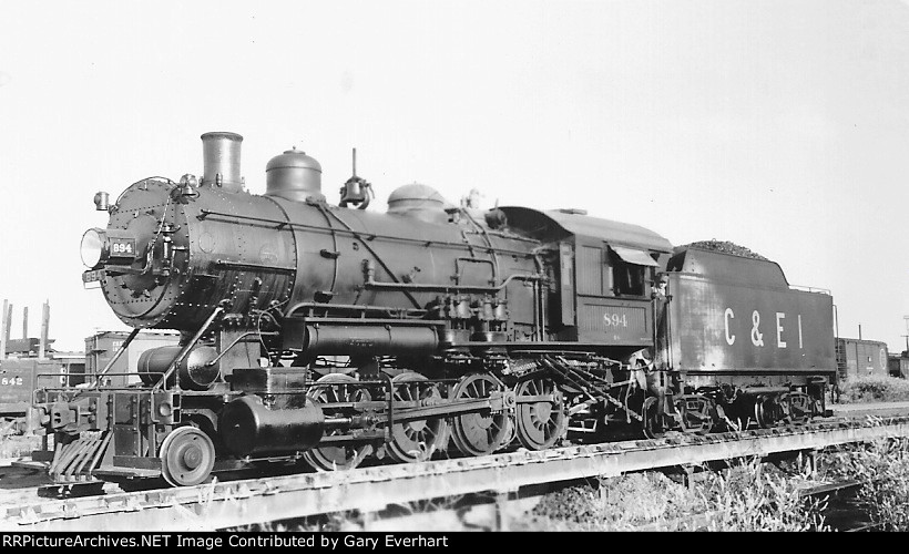 CEI 2-8-0 #894 - Chicago & Eastern Illinois